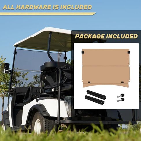 Golf Cart Windshield EZGO TXT Windshield Fits 2014-Up EZGO TXT Golf Cart Prevent UV Ray and Foldable Clear EZ GO Golf Cart Windshield in Kuwait