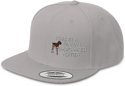 قبعة Snapback للرجال قبعات مسطحة الحافة مملوكة للكلب الألماني ذو الشعر القصير قبعة بيل مسطحة مطرزة بتصميم فضي من الأكريليك فقط in Saudi Arabia