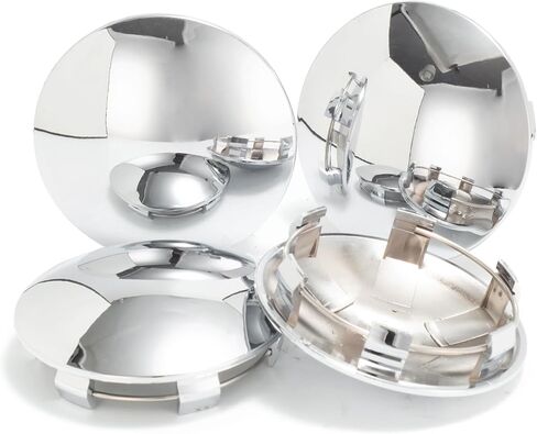 4Pcs 2.54in / 64.5mm Car Wheel Center Caps for VOSSEN CV3 CV5 Chrome Outer 2.54 in, Inner 2.38 in Snap-On Hub Caps in Saudi Arabia