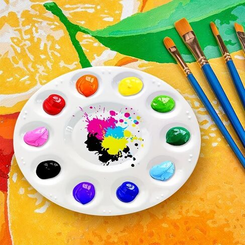 30 Pieces Paint Brush and Pen Set Blue Nylon Bristles Flat Tip and Fine Line for DIY Watercolor Acrylic Craft in Saudi Arabia
