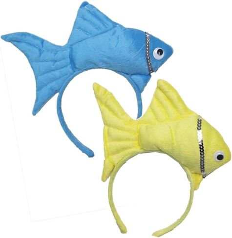Kirei Sui 2-Piece Yellow & Blue Fish Headband for Adults Sea Animal Costume Halloween Christmas Party Accessories in Saudi Arabia