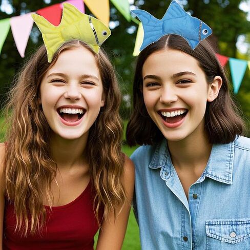 Kirei Sui 2-Piece Yellow & Blue Fish Headband for Adults Sea Animal Costume Halloween Christmas Party Accessories in Saudi Arabia