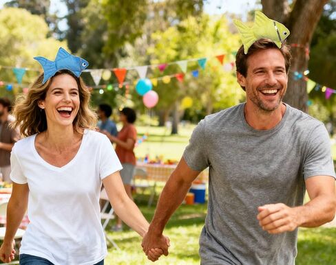 Kirei Sui 2-Piece Yellow & Blue Fish Headband for Adults Sea Animal Costume Halloween Christmas Party Accessories in Saudi Arabia