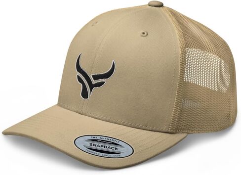 Bull Head Blacken Cowboy Trucker Hat | Curved Bill Mid Crown Adjustable | Country Western Ranch Cap in Saudi Arabia
