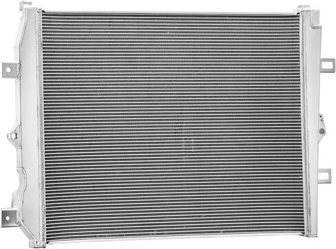 Aluminum Radiator Compatible with 2011-2016 Chevy Silverado GMC Sierra 2500 3500 HD GM 6.6L Duramax Diesel LML Engine 2-Core Performance Cooling in Kuwait