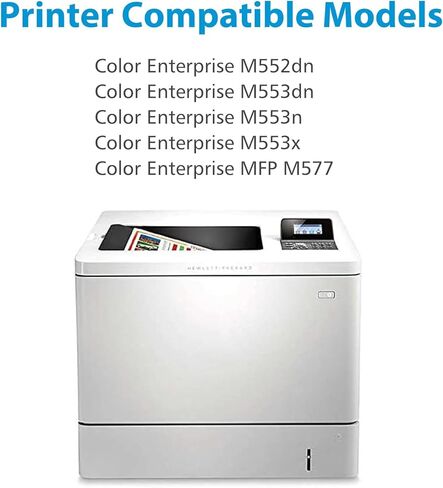 M553 508X Toner Cartridge Set 4-Pack Compatible for HP 508X CF360A CF360X CF361X CF362X CF363X for Laserjet Color M552dn M553dn M553n M553x MFP M577 Toner Printer Ink ( Black Cyan Yellow Magenta ) in Kuwait