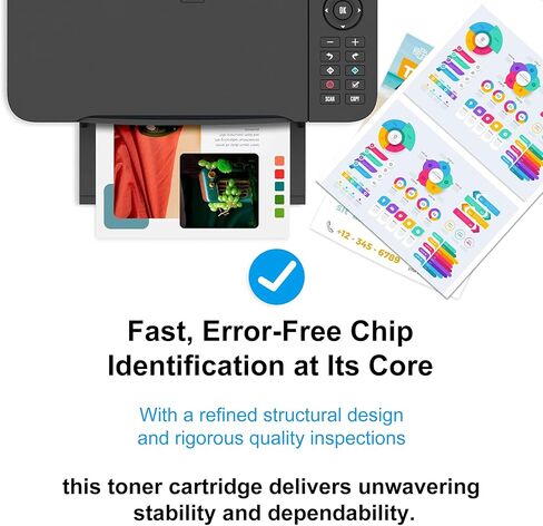 خراطيش حبر 212X مكونة من 4 عبوات عالية الإنتاجية (أسود سماوي وأرجواني أصفر) متوافقة مع طابعة HP Color Laser Jet Enterprise M554dn M555dn M555x Flow MFP M578z M578c M578f M578dn in Kuwait