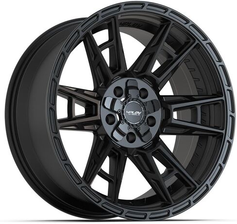 4PLAY Wheels 4PS20 20 Inch Rims and Tires Fit 5x127 & 5x139.7 20x9 Satin Black - TS-37 AT 275/55-20 (Set of 5) in Kuwait