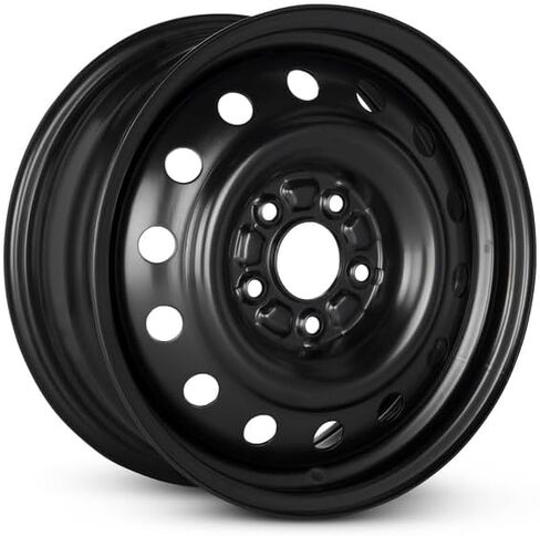 16x6.5 inch OEM Direct Replacement Steel Wheel - Recond for Jeep Compass 2017–2022 5-110mm Black 16 in Rim 5105078AB in Saudi Arabia