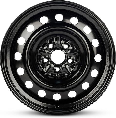 عجلة فولاذية بديلة جديدة مقاس 16 × 6.5 بوصة OEM مباشرة لسيارة Toyota Matrix 2003-2008 5-100 مم باللون الأسود مقاس 16 بوصة 4261102A00، in Saudi Arabia