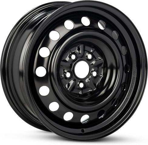 عجلة فولاذية بديلة جديدة مقاس 16 × 6.5 بوصة OEM مباشرة لسيارة Toyota Matrix 2003-2008 5-100 مم باللون الأسود مقاس 16 بوصة 4261102A00، in Saudi Arabia
