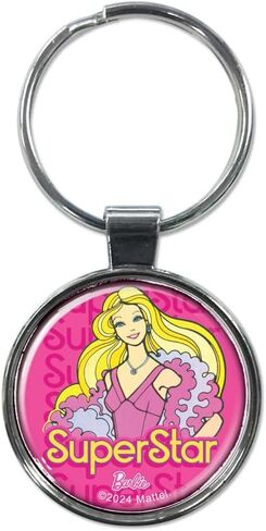Ata-Boy Barbie Superstar 1.5" Fob Keychain for Keys, Backpack Pulls and More. in Saudi Arabia
