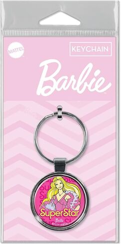 Ata-Boy Barbie Superstar 1.5" Fob Keychain for Keys, Backpack Pulls and More. in Saudi Arabia