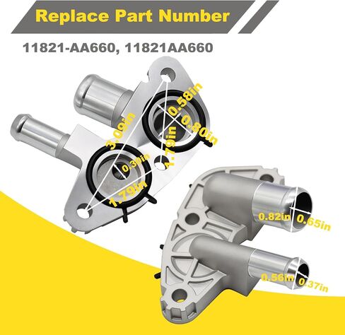 موصل خرطوم صمام PCV من الألومنيوم المحسن متوافق مع Subaru Forester 2011-2015 Impreza 2012-2024 Legacy Outback 2013-2019 BRZ 2013-2024 Crosstrek 2016-2024 استبدال # 11821-AA660 in Kuwait