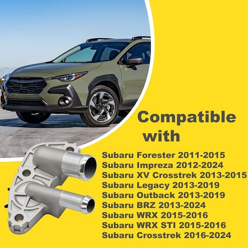 موصل خرطوم صمام PCV من الألومنيوم المحسن متوافق مع Subaru Forester 2011-2015 Impreza 2012-2024 Legacy Outback 2013-2019 BRZ 2013-2024 Crosstrek 2016-2024 استبدال # 11821-AA660 in Kuwait