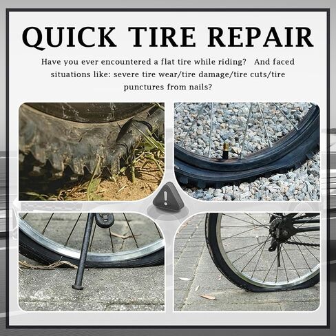 32PCS Bike Tire Repair Kit,2025 New Bike Tire Patch Kit with 3 Sizes Patches & Professional Tools,Portable Bikes Tube Patch Kits as Inner Tube Patches Kits Fit Quick Fix of Nails/Cuts in Saudi Arabia
