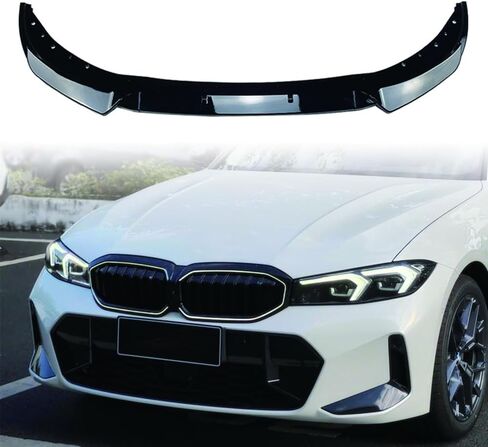 الشفة الأمامية لسيارة BMW 3 Series G20 G21 Early 320i 325i 2019-2022 النسخة الفاخرة ممتص الصدمات للسيارة (أسود لامع) in Saudi Arabia
