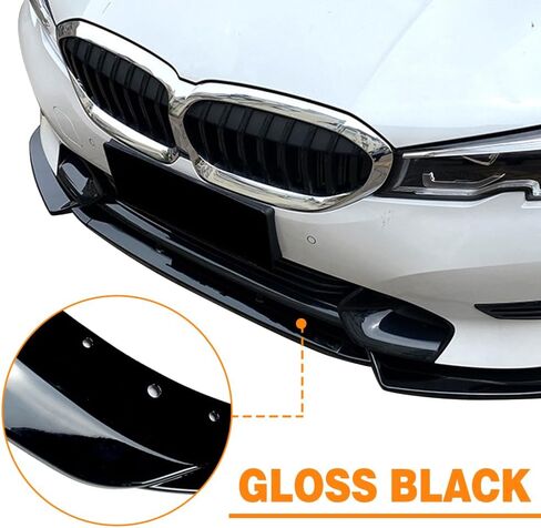 الشفة الأمامية لسيارة BMW 3 Series G20 G21 Early 320i 325i 2019-2022 النسخة الفاخرة ممتص الصدمات للسيارة (أسود لامع) in Saudi Arabia
