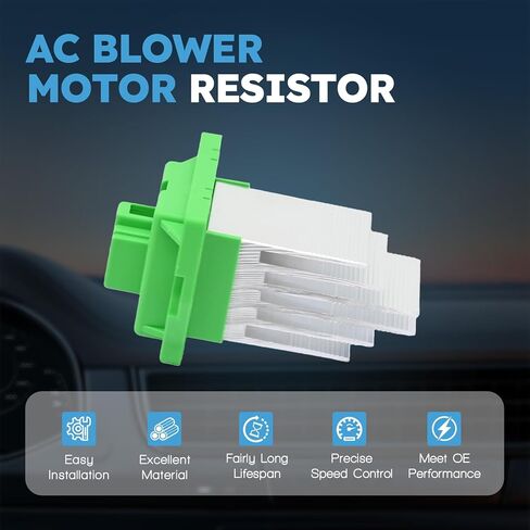 HVAC Blower Motor Resistor with Wire Harness Compatible with Hyundai Santa Fe 2013-2019 Replacement for Kia K5 2021-2024 Optima 2016-2020 Sedona 2015-2021 Sorento 2011-2014 Soul 2012-2021 in Saudi Arabia
