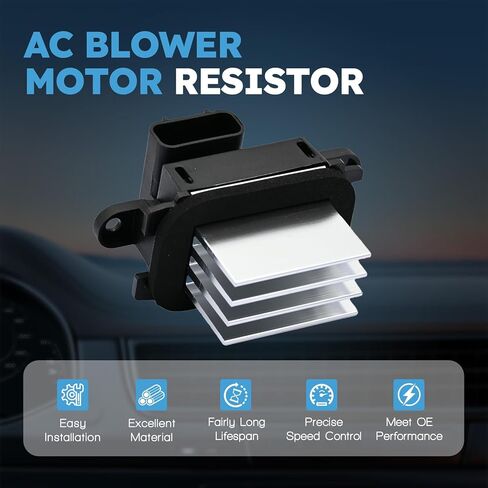 HVAC Blower Motor Resistor with Wire Harness Compatible with Ford Escape Expedition Explorer F250 350 Super Duty Mustang Fit for Mercury Mariner Montego Relpace 9L3Z-19E624-B in Saudi Arabia