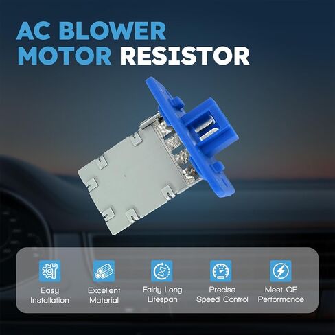 HVAC Blower Motor Resistor with Wire Harness Compatible with Hyundai Accent 2002-2019 Santa Fe 2019-2023 Replacement for Kia Telluride 2020-2024 Relpace 970351C000 970351E100 in Kuwait