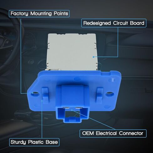 HVAC Blower Motor Resistor with Wire Harness Compatible with Hyundai Accent 2002-2019 Santa Fe 2019-2023 Replacement for Kia Telluride 2020-2024 Relpace 970351C000 970351E100 in Kuwait