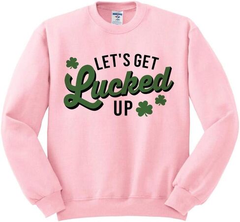TeesAndTankYou Let's Get Lucked Up St. Patrick's Day Sweatshirt Unisex in Saudi Arabia