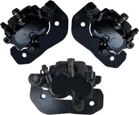 Front Left Right & Rear Brake Calipers + Front Rear Brake Rotor Discs Set Compatible with Can Am Outlander Renegade 1000 850 800 650 570 500 450 Max 6x6 OE # 705600862 705600859 705600999 in Saudi Arabia