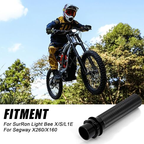 Throttle Tube - PSLER Throttle Handle Grip for Electric Dirt Bike Compatible with Surron Light Bee X/S/L1E Segway X260 X160, 1 Piece, Black in Saudi Arabia