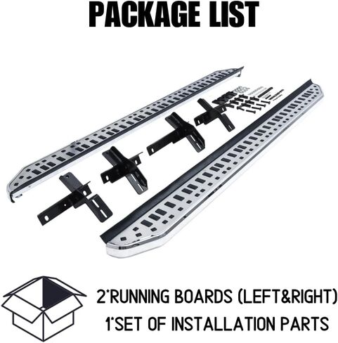 خطوات جانبية مناسبة لسيارة تويوتا هايلاندر 2020-2024 2025 L,LE,XLE,XSE,Limited, لوح الجري Nerf Bar in Kuwait