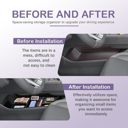 صينية تنظيم وحدة التحكم المركزية من RUNROAD متوافقة مع ملحقات 2024 2025 2026 Honda Prologue EV / 2024 2025 Acura ZDX، صينية مسند الذراع لفواصل منظم وحدة التحكم السفلية Prologue EV in Saudi Arabia