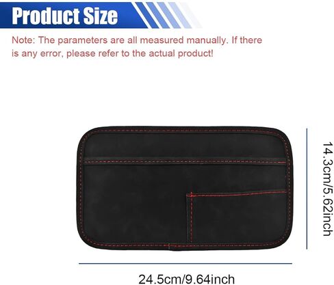 Car Seat Side Pocket Organizer, Suede Auto Door Storage Pouch, Mini Self-Adhesive Car Console Organizer, Universal Vehicle Cell Phone Holder for Key, Pen, Sunglasses(Black) in Saudi Arabia
