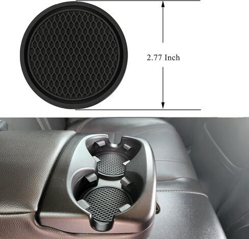 Pukonger حشو فجوة مقعد السيارة متوافق مع ملحقات نيسان روج، حاجز سد فجوة المقعد مع منظم فتحة تخزين، حامل أكواب السيارة غير قابل للانزلاق، عبوة من قطعتين باللون الأسود in Kuwait