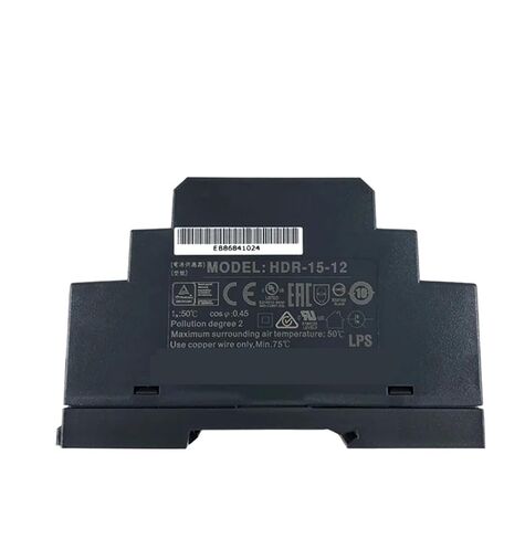 1pcs HDR-15 Series DC 5V 12V 15V 24V 48V Ultra Slim Step Shape DIN Rail Power Supply(HDR-15-48V) in Saudi Arabia