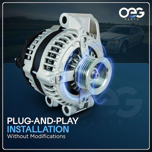 OEG Parts New Alternator Compatible With Chevrolet Truck Silverado Suburban GMC Sierra 1500 2500 V8 4.3L 4.8L 5.3L 6.0L 99 00 01 02 1999 2000 2001 2002, Suburban 5.3L 2000-2002, Yukon 5.3 6.0 00-02 in Kuwait