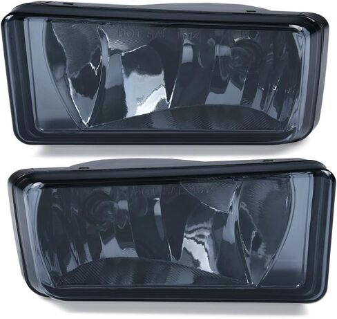 LQI Fog Lights Assembly w/Bulbs Compatible with Chevy Silverado 1500 2007-2015, Fit Chevy Silverado 2500HD 3500HD 2007-2014 Left & Right Front Bumper Fog Lamps Luces antiniebla, Smoky Lens in Saudi Arabia
