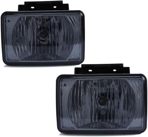 LQI Fog Lights Assembly w/Bulbs Compatible with Chevy Silverado 1500 2007-2015, Fit Chevy Silverado 2500HD 3500HD 2007-2014 Left & Right Front Bumper Fog Lamps Luces antiniebla, Smoky Lens in Saudi Arabia