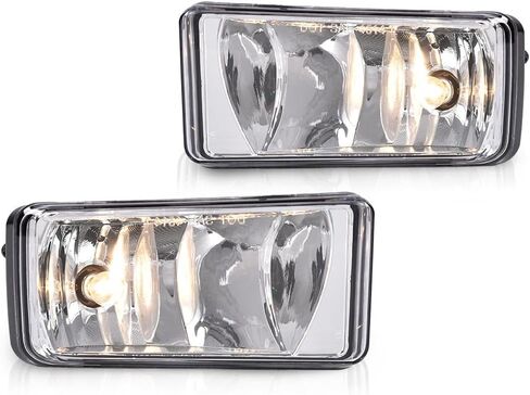LQI Fog Lights Assembly w/Bulbs Compatible with Chevy Silverado 1500 2007-2015, Fit Chevy Silverado 2500HD 3500HD 2007-2014 Left & Right Front Bumper Fog Lamps Luces antiniebla, Smoky Lens in Saudi Arabia