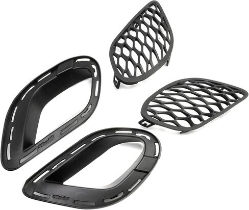 68280492AA Bumper Fog Light Grille Cover Bracket Kit Left and Right Side, Replacement for Dodge Charger GT 2018-2022 Charger SE 2015-2017, Replaces 68280493AA in Saudi Arabia