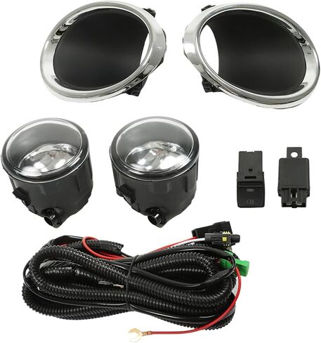 Silscvtt 1 زوج اليسار واليمين الجانب المصد الأمامي أضواء الضباب لاستبدال نيسان روج سبورت 2017 2018 LF-RGE17SPCOEM-HZ in Kuwait