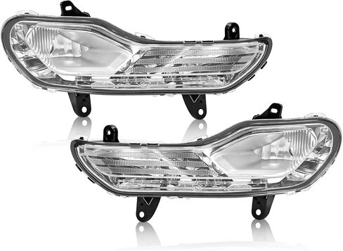 Pair Fog Light Compatible with 2013-2016 Ford Escape Kuga Replacement for FO2520189 FO2521189 Front Bumper Fog Lamp w/o Bulb Clear Lens Driver&Passenger Side in Saudi Arabia