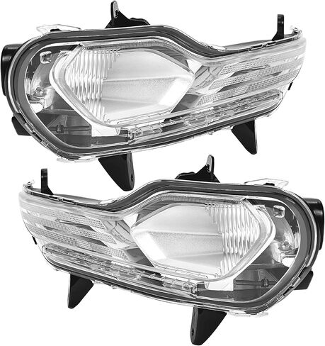 Pair Fog Light Compatible with 2013-2016 Ford Escape Kuga Replacement for FO2520189 FO2521189 Front Bumper Fog Lamp w/o Bulb Clear Lens Driver&Passenger Side in Saudi Arabia