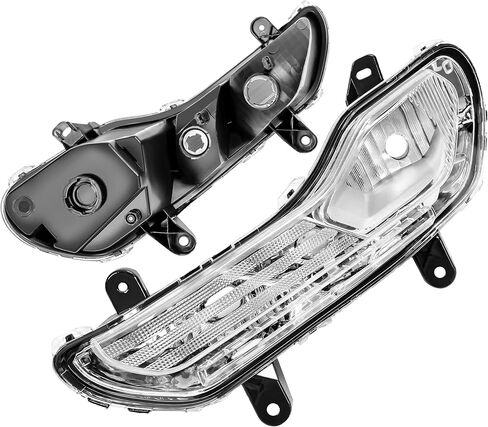 Pair Fog Light Compatible with 2013-2016 Ford Escape Kuga Replacement for FO2520189 FO2521189 Front Bumper Fog Lamp w/o Bulb Clear Lens Driver&Passenger Side in Saudi Arabia
