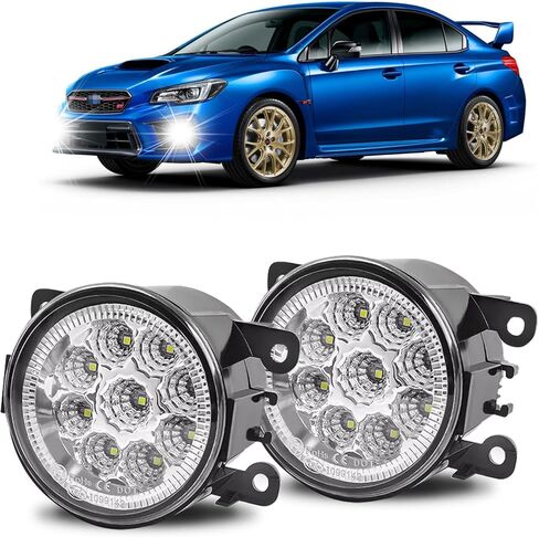 مصابيح الضباب 3.5 بوصة OEM 19626500 متوافقة مع SUBARU IMPREZA 2020-2024 المصد الأمامي H11 LED مصابيح الضباب الخفيفة اليسار الأيمن للسائق والركاب تجميعات مصابيح الضباب، 6000K شعاع أبيض، فائق السطوع. 2-حزمة. in Kuwait