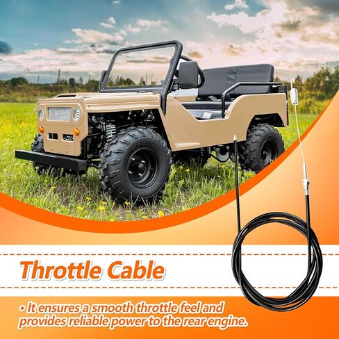 كابل خانق مناسب لسيارة Jeep Mini 125cc وGo Kart لـ Xpro لـ Telee TL125GK-A Ranger 125 لـ RPS لـ Cougar لـ Mossimo in Kuwait