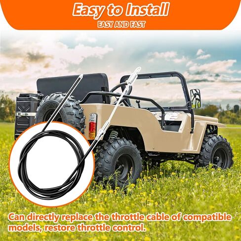 كابل خانق مناسب لسيارة Jeep Mini 125cc وGo Kart لـ Xpro لـ Telee TL125GK-A Ranger 125 لـ RPS لـ Cougar لـ Mossimo in Kuwait