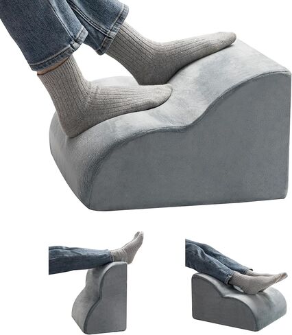 مسند قدم مريح من Ganondorf لتحت المكتب في العمل، متعدد الأغراض للقدم ووسادة رفع الساق ووسادة دعم الظهر ودعم مكتب اللفة، رغوة عالية الكثافة مع غطاء قابل للغسل in Kuwait