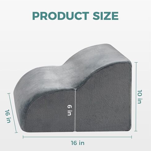 مسند قدم مريح من Ganondorf لتحت المكتب في العمل، متعدد الأغراض للقدم ووسادة رفع الساق ووسادة دعم الظهر ودعم مكتب اللفة، رغوة عالية الكثافة مع غطاء قابل للغسل in Kuwait