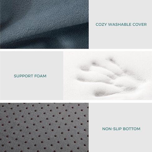 مسند قدم مريح من Ganondorf لتحت المكتب في العمل، متعدد الأغراض للقدم ووسادة رفع الساق ووسادة دعم الظهر ودعم مكتب اللفة، رغوة عالية الكثافة مع غطاء قابل للغسل in Kuwait