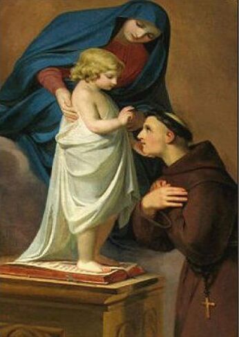 VPP St أنتوني ميدالية حلقة رئيسية هدية بطاقة الصلاة in Kuwait